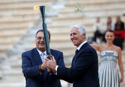 Athens: Milano Cortina 2026 torch delivered to Italy