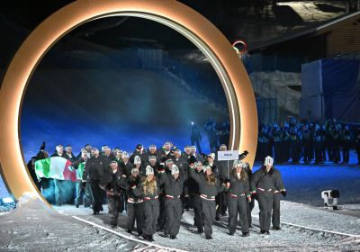 Livigno: the opening ceremony