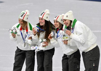 Short track, Fontana fa 14: argento per le azzurre nella staffetta femminile