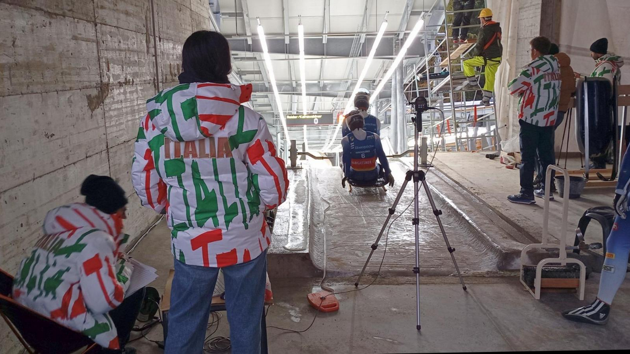 Cortina: concluse tre giornate di test sul budello olimpico per gli azzurri di bob, skeleton e slittino