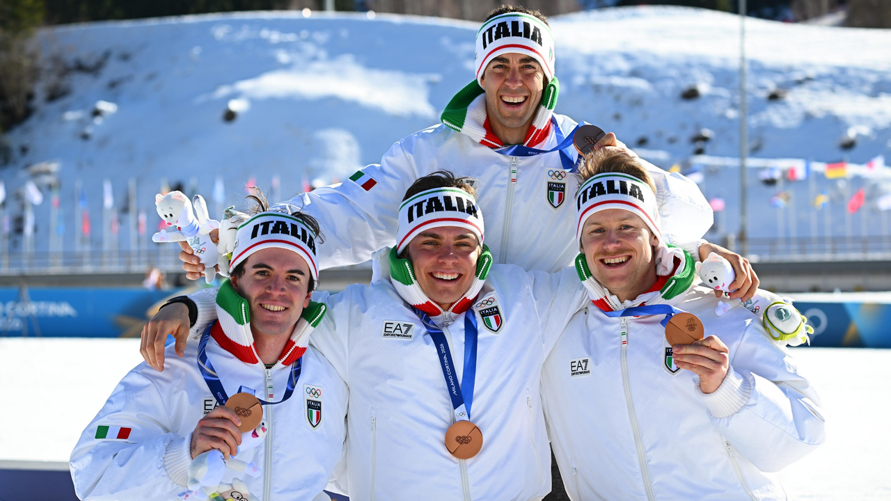 L'Italia torna sul podio olimpico dopo 20 anni: azzurri di bronzo nella staffetta in Val di Fiemme