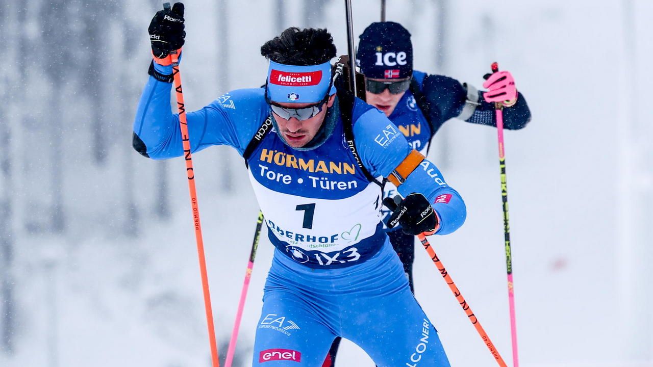 Ruhpolding: Tommaso Giacomel secondo con un errore nella gara sprint della Coppa del Mondo
