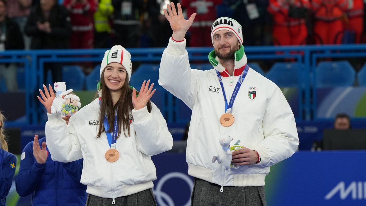 Constantini e Mosaner di bronzo nel doppio misto: superata 5-3 la Gran Bretagna a Cortina