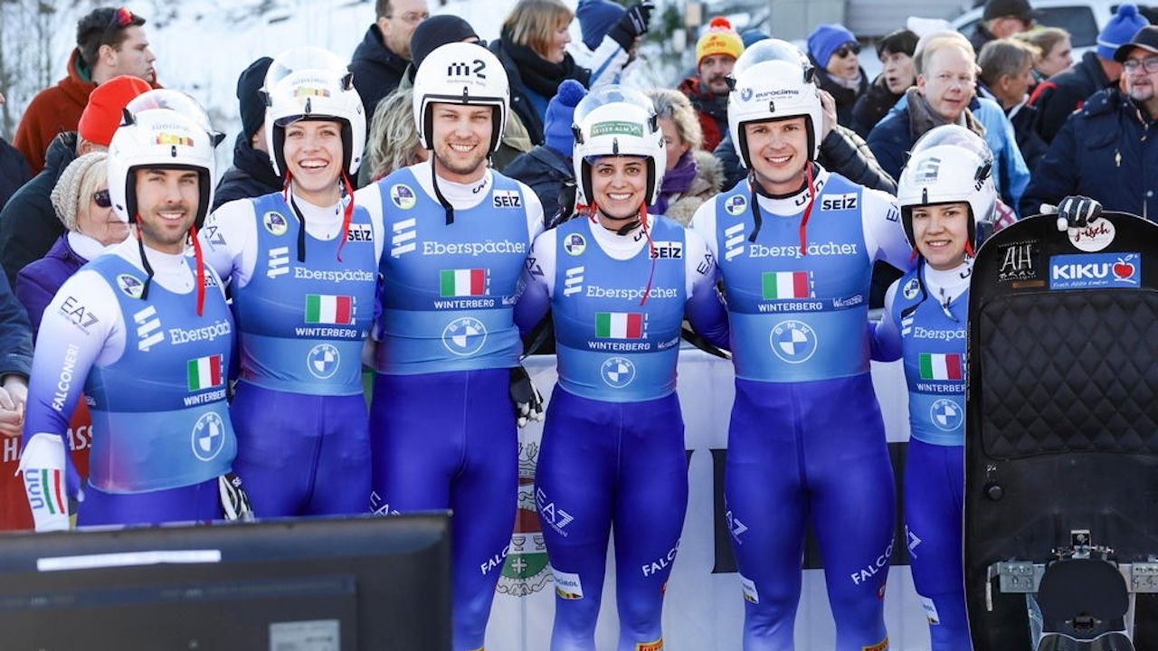  Gli azzurri conquistano il podio agli Europei: medaglia di bronzo nel team relay di Winterberg