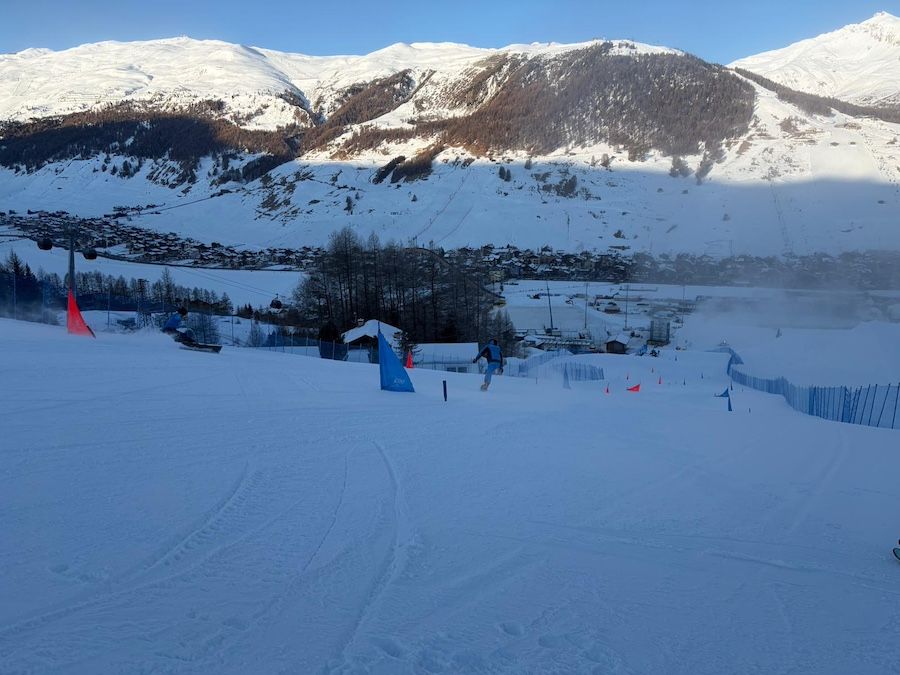 Test snow vicino Giochi in mezzo