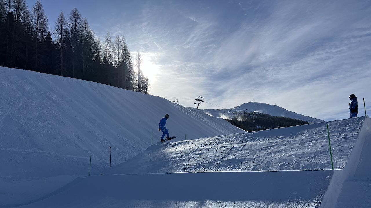 Snowboard: test per gli azzurri sulla pista olimpica di Livigno